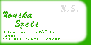 monika szeli business card